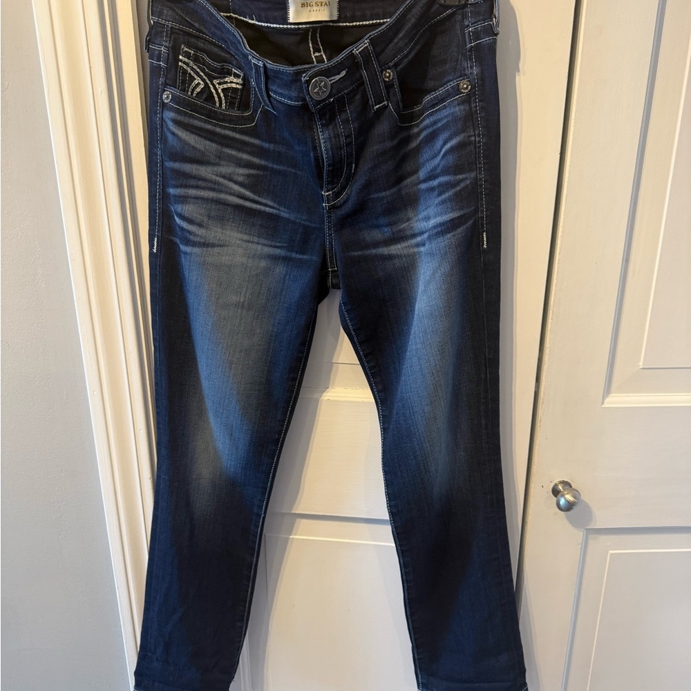 Big Star Dark Wash Women's Cropped Jeans